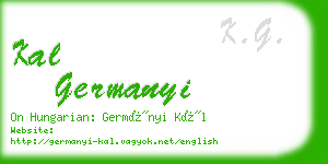 kal germanyi business card
